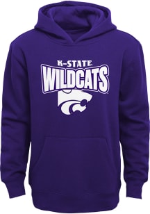 K-State Wildcats Boys Purple Draft Pick Long Sleeve Hooded Sweatshirt