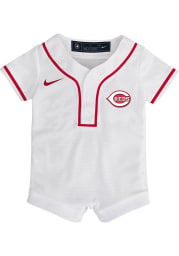 Nike Cincinnati Reds Baby White Home Replica Romper Jersey Baseball Jersey