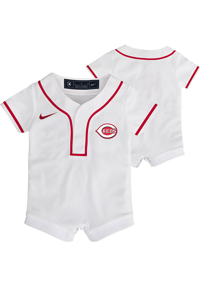 Nike Cincinnati Reds Baby White Home Replica Romper Jersey Baseball