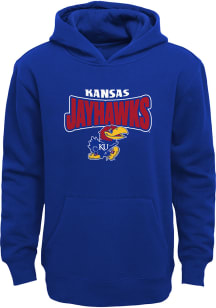 Kansas Jayhawks Boys Blue Draft Pick Long Sleeve Hooded Sweatshirt