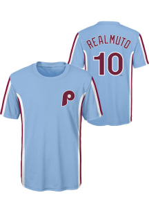 JT Realmuto Philadelphia Phillies Youth Light Blue Sublimated NN Player Tee