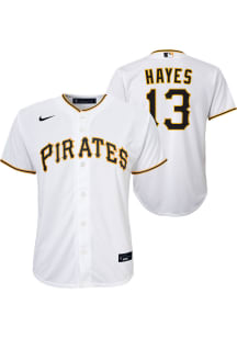 Ke'Bryan Hayes  Pittsburgh Pirates Boys White Home Replica Baseball Jersey