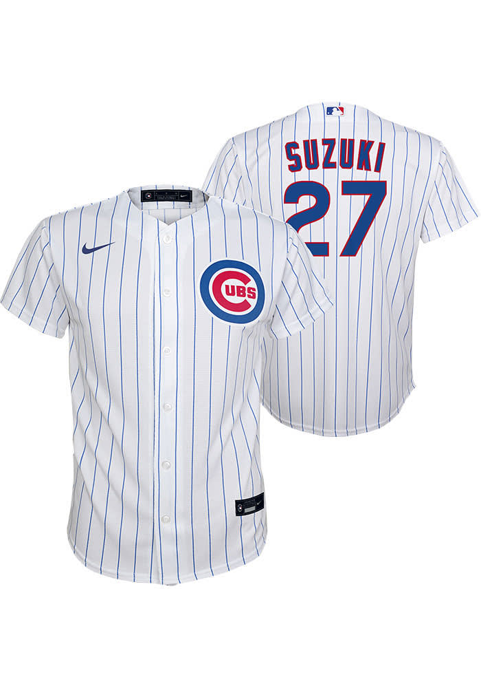 Nike Men's Nike Seiya Suzuki Navy Chicago Cubs City Connect Name & Number T- Shirt