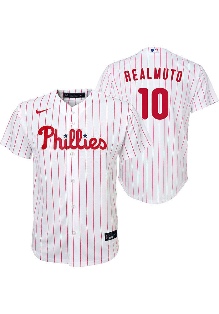 Nike JT Realmuto Philadelphia Phillies Youth Light Blue Player Name &  Number T-Shirt