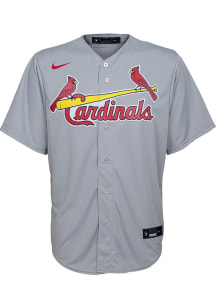 Nike St Louis Cardinals Youth Grey Road Blank Replica Jersey