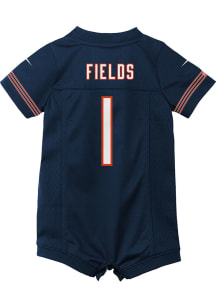 Justin Fields Chicago Bears Baby Navy Blue Nike Home Romper Football Jersey