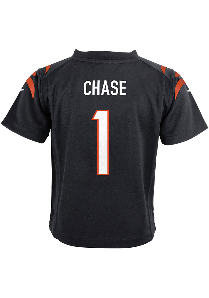 Youth Ja'Marr Chase Black Cincinnati Bengals Mainliner Player Name & Number  T-Shirt