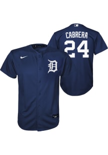 Miguel Cabrera  Nike Detroit Tigers Youth Navy Blue Alt 1 Replica Jersey
