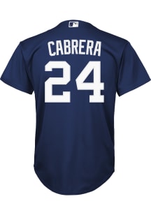 Miguel Cabrera  Nike Detroit Tigers Youth Navy Blue Alt 1 Replica Jersey