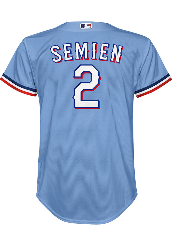 Texas Rangers Marcus Semien Light Blue Replica Men's Alternate Player Jersey  S,M,L,XL,XXL,XXXL,XXXXL
