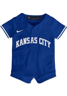 Nike Kansas City Royals Baby Blue Alt Replica Romper Jersey Baseball Jersey