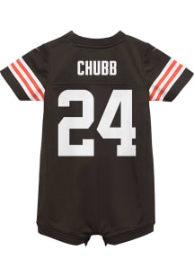 Nick Chubb Cleveland Browns Baby Brown Nike Home Romper Football Jersey