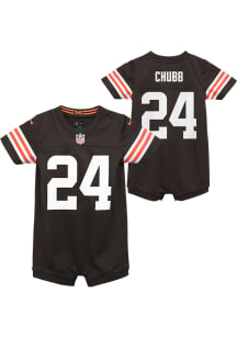 Nick Chubb Cleveland Browns Baby Brown Nike Home Romper Football Jersey