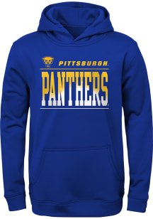 Pitt Panthers Youth Blue Play By Play Long Sleeve Hoodie