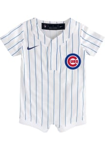 Nike Chicago Cubs Baby White Home Blank Replica Romper Jersey Baseball Jersey