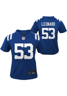 Shaquille Leonard Indianapolis Colts Boys Blue Nike Home Football Jersey