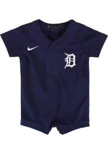 Nike Detroit Tigers Baby Navy Blue Alt Blank Replica Romper Jersey Baseball Jersey