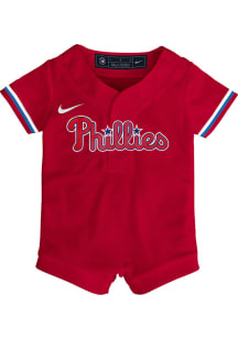 Nike Philadelphia Phillies Baby Red Alt Blank Replica Romper Jersey Baseball Jersey