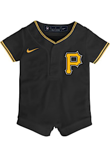 Nike Pittsburgh Pirates Baby Black Alt Blank Replica Romper Jersey Baseball Jersey