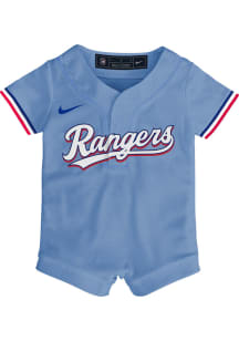 Nike Texas Rangers Baby Blue Alt Blank Replica Romper Jersey Baseball Jersey