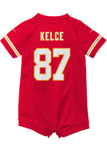 Travis Kelce Kansas City Chiefs Baby Red Nike Home Romper Football Jersey