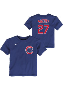 Seiya Suzuki Chicago Cubs Toddler Blue Nike Home NN Short Sleeve Player T Shirt
