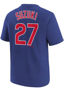 Seiya Suzuki Chicago Cubs Toddler Blue Nike Home NN Short Sleeve Player T Shirt