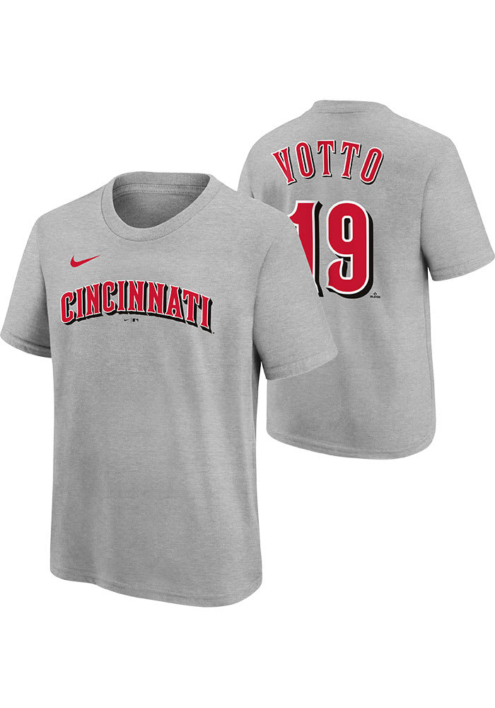 Youth Nike Joey Votto Red Cincinnati Reds Player Name & Number T-Shirt
