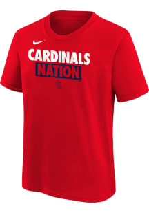 Nike St Louis Cardinals Boys Red Team Engineered 2 Short Sleeve T-Shirt