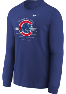 Nike Chicago Cubs Youth Blue Over Arch Long Sleeve T-Shirt