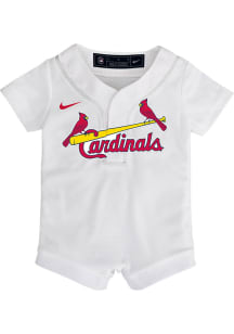 Nike St Louis Cardinals Baby White Home Replica Romper Jersey Baseball Jersey