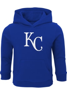 Kansas City Royals Toddler Blue Primary Logo Long Sleeve Hooded Sweatshirt