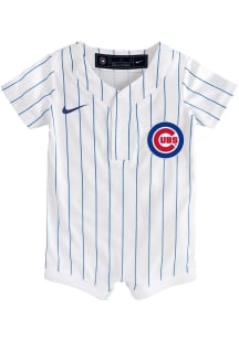 Nike Chicago Cubs Baby White Home Replica Romper Jersey Baseball Jersey