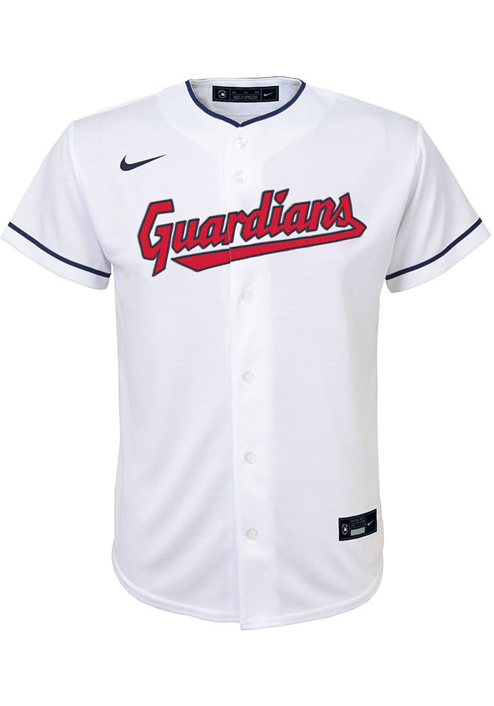 Youth Cleveland Guardians Nike White Home Replica Team Jersey