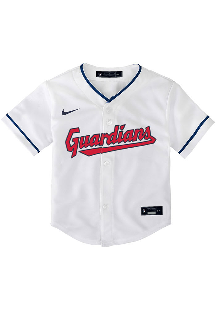 Toddler Cleveland Guardians Nike White Replica Team Jersey