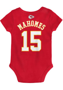Outer Stuff Patrick Mahomes Kansas City Chiefs Baby Red Mainliner NN Short Sleeve One Piece