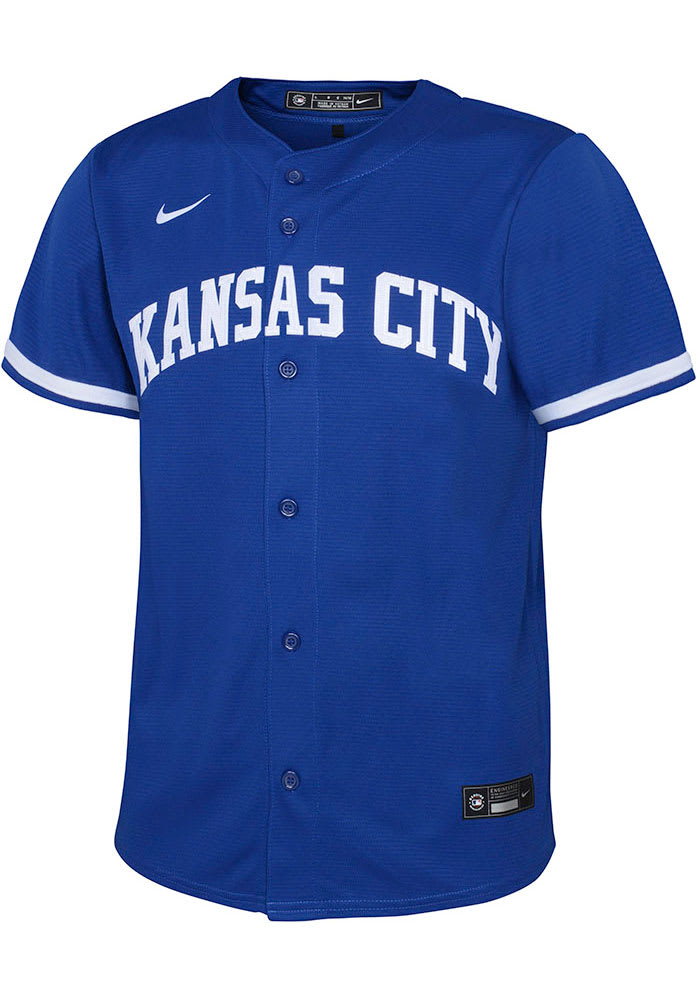 Youth Nike Light Blue Kansas City Royals Early Work Tri-Blend Performance T- Shirt