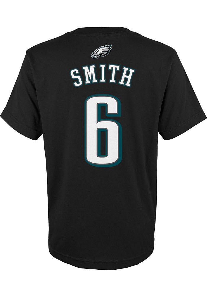 Youth Nike DeVonta Smith Kelly Green Philadelphia Eagles Player Name &  Number T-Shirt