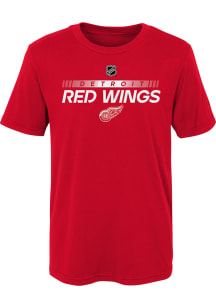 Detroit Red Wings Boys Red Apro Prime Short Sleeve T-Shirt