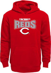 Cincinnati Reds Boys Red Draft Pick Long Sleeve Hooded Sweatshirt