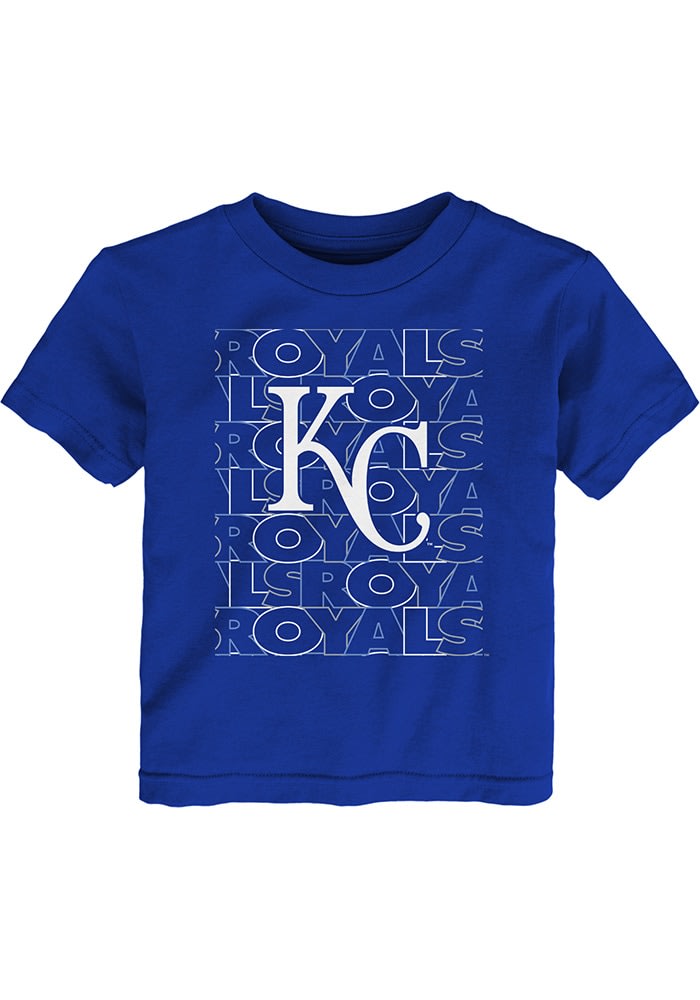 Kansas City Royals Toddler Blue Wordmark Long Sleeve Crew Sweatshirt, Blue, 100% Cotton, Size 2T, Rally House