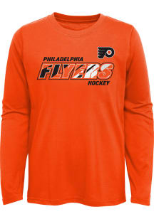 Philadelphia Flyers Youth Orange Rink Reimagined Long Sleeve T-Shirt