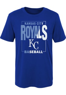 Kansas City Royals Boys Blue Coin Toss Short Sleeve T-Shirt