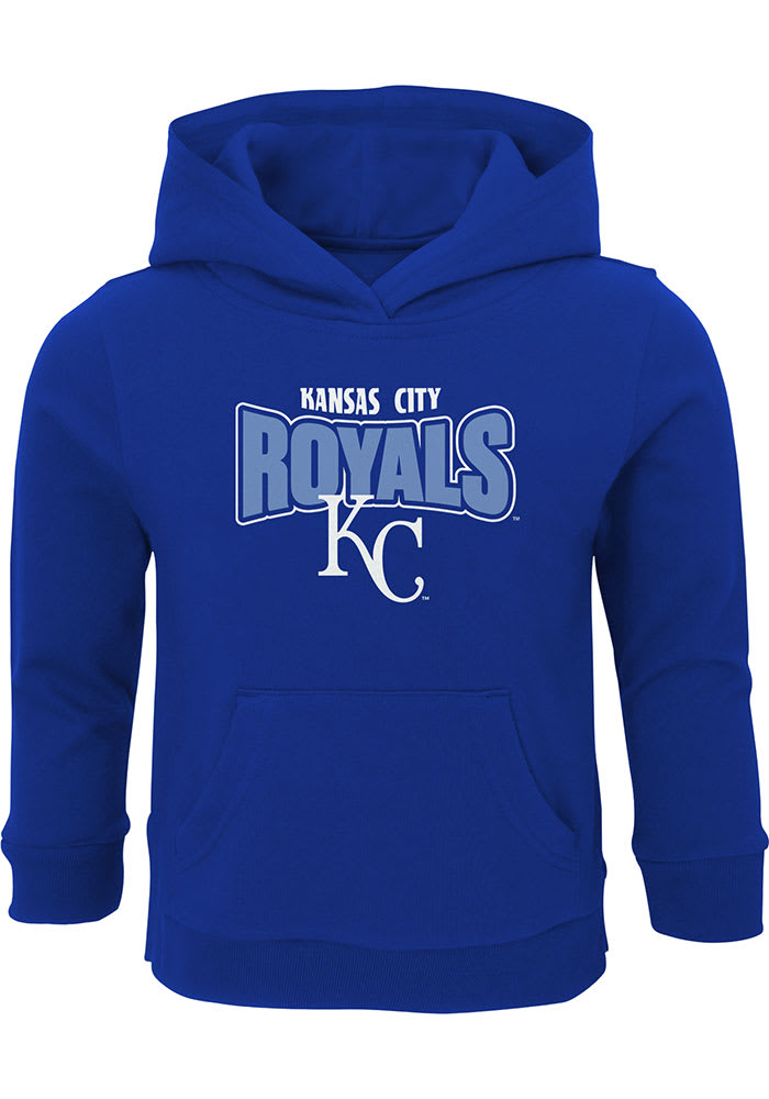 Kansas City Royals Toddler Blue Wordmark Long Sleeve Crew Sweatshirt, Blue, 100% Cotton, Size 2T, Rally House