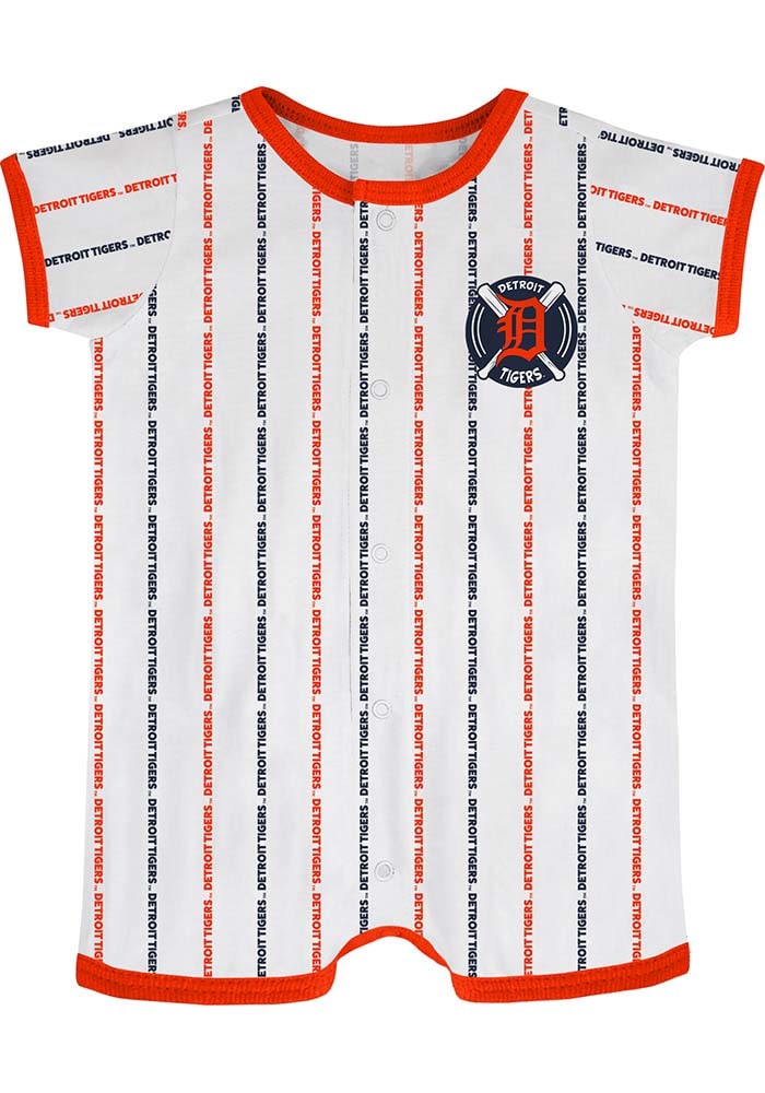 Detroit Tigers Infant Navy Romper Jersey