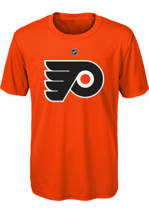 Philadelphia Flyers Youth Orange Primary Logo Short Sleeve T-Shirt