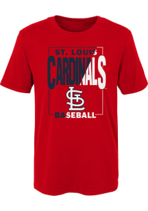 St Louis Cardinals Boys Red Coin Toss Short Sleeve T-Shirt