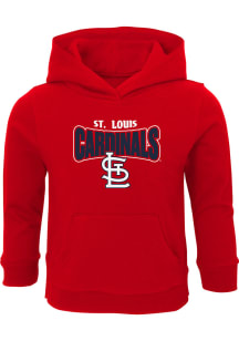 St Louis Cardinals Toddler Red Draft Pick Long Sleeve Hooded Sweatshirt