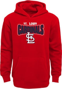 St Louis Cardinals Boys Red Draft Pick Long Sleeve Hooded Sweatshirt