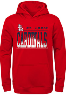 St Louis Cardinals Youth Red Play By Play Long Sleeve Hoodie